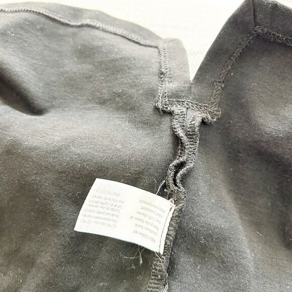 Eileen Fisher Black Stretch Jersey Crew Neck Long Sleeve Crop Sweatshirt Size S - Picture 6 of 7